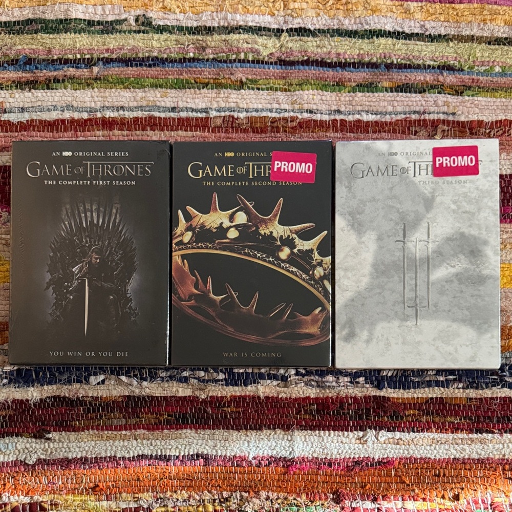 Game of Thrones Complete Seasons 1-3 DVD Set - Black and Gray - Picture 1 of 5
